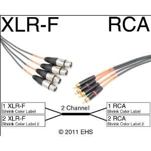  Horizon VFlex 2 Channel XLR F to RCA snake: Electronics