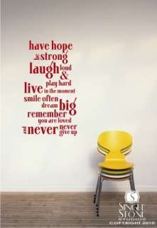 Wall Decals Have Hope   Vinyl Wall Decals Stickers Art Graphics Words 