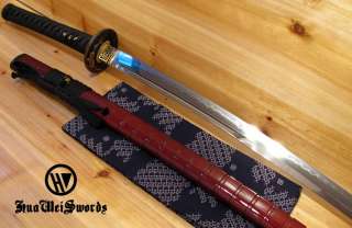 FUNCTIONAL CLAY TEMPERED UNOKUBI TIGER SHINKEN KATANA  