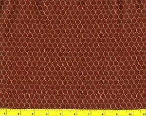 Reddish Brown Chicken Wire Quilting Fabric by Yard 347  