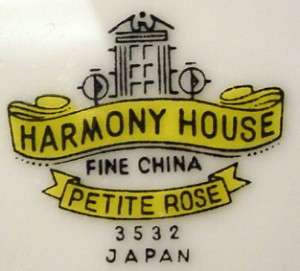 HARMONY HOUSE china PETITE ROSE 3532 pttrn DINNER PLATE  