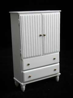   T5283 cabinet white miniature dollhouse furniture wooden 1pc  