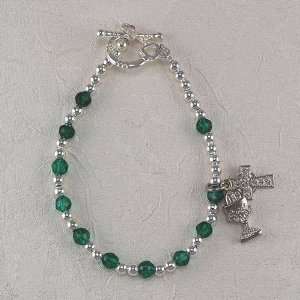   Crystal Irish Rosary Bracelet Girls Childrens Kids Youth. Jewelry