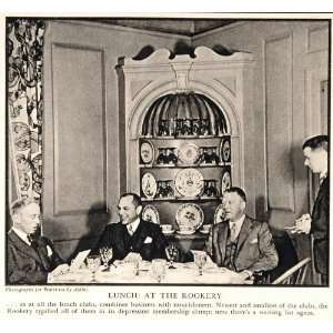  1937 Rookery Lunch Club Manhattan Building Wall Street 