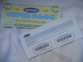 OLD NAVY SUPER CASH COUPONS SAVE $30  