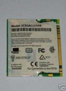 3Com® 10/100 LAN+56K Modem Mini PCI Card 3CN3AC1556B  