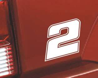 Nascar Racing Number #2 Decal Sticker   HOT!  