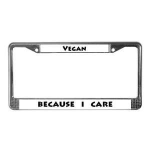  Vegan Vegetarian Health License Plate Frame by  