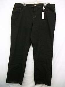 New Womens TOMMY HILFIGER Madison High Rise Black Stretch Jeans 24 