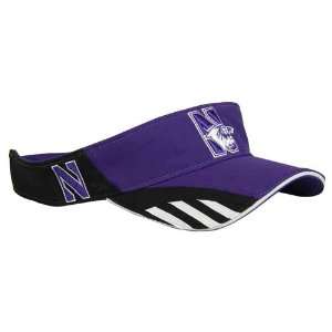  adidas Northwestern Wildcats Purple Coaches Visor Sports 