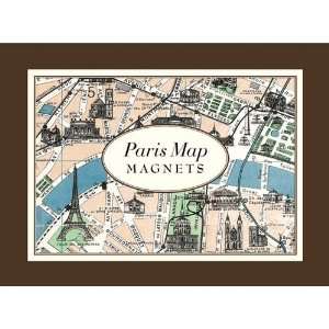  Paris Maps Magnet Set by Cavallini & Co.