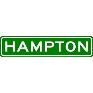 HAMPTON City Limit Sign   High Quality Aluminum: Sports 