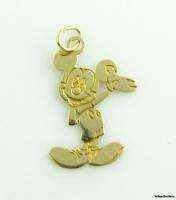 MICKEY MOUSE PENDANT   Solid 14k Yellow Gold Disney Cartoon Fashion 