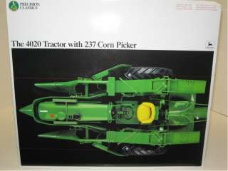 Up for sale is a 1/16 JOHN DEERE 4020 Tractor with 237 Corn Picker 