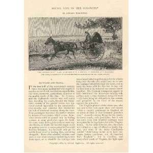  1885 Social Life in American Colonies illustrated 