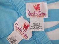 Quacker Factory Daisy Bling 3X 2 pc Pants Shirt Capris Set Womens PLus 