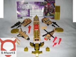 TRANSFORMERS G1 UNIVERSE BRUTICUS RUINATION DESERT CAMO 100% COMPLETE 