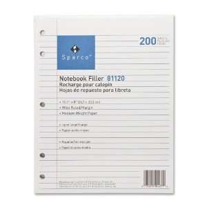   Paper, Wide Ruled W/Margin Line, 10 1/2x8, White