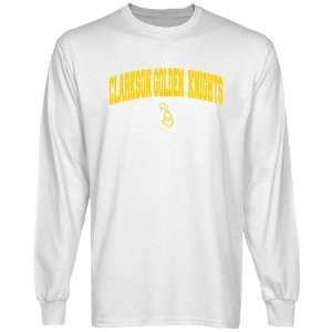  Clarkson Golden Knights White Logo Arch Long Sleeve T 