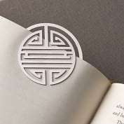 Product Image. Title Shou Stainless Steel Bookmark