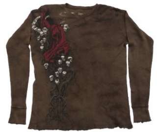   Tobacco Throne Guys Thermal in Brown by Affliction Clothing Clothing