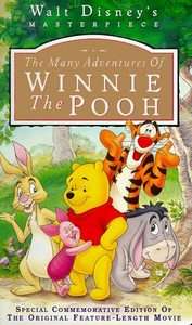 The Many Adventures of Winnie the Pooh VHS, 1996  