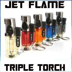  Triple Jet Flame Butane Torch Lighter 