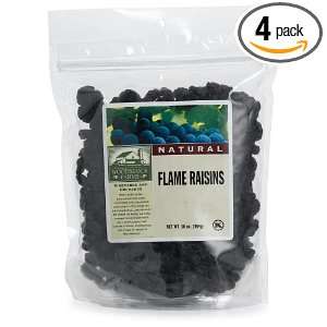 Woodstock Farms Flame Raisins, 16 Ounce Bags (Pack of 4)  