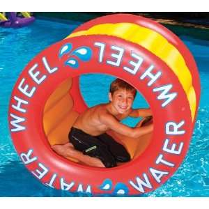  Inflatable Water Wheel Pool Ride On: Toys & Games