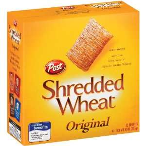 Post Shredded Wheat Cereal Original   12 Pack:  Grocery 