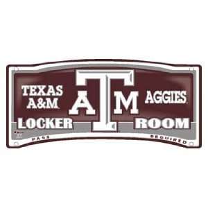  Texas A&M Aggies Locker Room Sign **: Sports & Outdoors