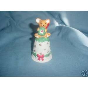  Porcelain Christmas Mouse Bell: Everything Else