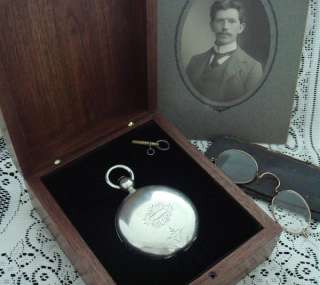 ORIGINAL Civil War Era 6 Oz. Hunter Case Am. Waltham Co. Pocket Watch 
