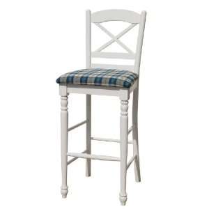  30H Blue Cushion Seat Claire Counter Height Bar Stool 