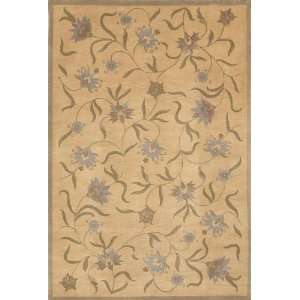  Orchid Vines Rug 8x11 Berber Ivory: Home & Kitchen