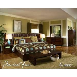  Tropiko Panel Bedroom Set   Aico Furniture: Home & Kitchen