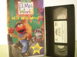 ELMOS WORLD Wild Wild West Childrens VHS TAPE  