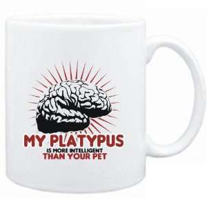  Mug White  My Platypus is more intelligent than your pet 