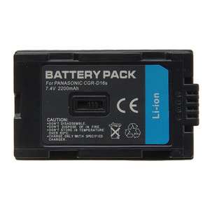 Replacement Li ion Battery PANASONIC CGR D16S 2200mAh  