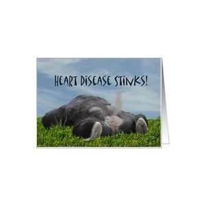Heart Disease Stinks Get Well Soon Monkey Animal Humor Card Card