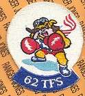 USAF 62nd Tactical Fighter Squadron TFS FS 4.5 inch pat