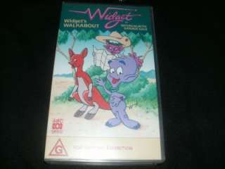 WIDGET ~WIDGETS WALKABOUT VHS VIDEO PAL~ A RARE FIND~FREE POSTAGE 