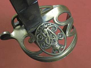 Antique British English England 19 Century Officers Sword  