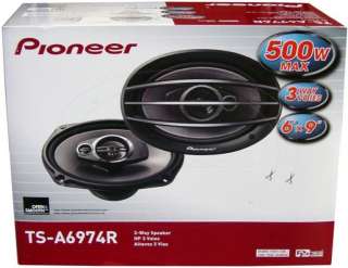 NEW PAIR PIONEER TS A6974R 6x9 3 Way 500W Car Speakers  