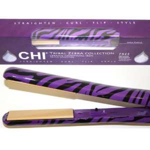 Chi Zebra 1 Flat Hair Iron Ceramic Collection Purple   Inventory 