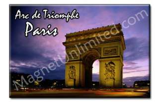 Arc de Triomphe Champs Elysées   PARIS Souvenir Magnet  