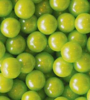 Pearl Lime Green Gumballs 2lb FRESH OakLeaf 120ct green  