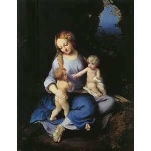   and Child with the Young Saint John, By Correggio 