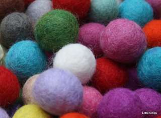 LOTS MORE SMALL FELT BALLS FOR SALE IN MY STORE PLUS LARGER ONES FOR 