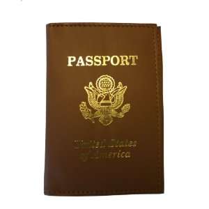  Brown Leather Passport Holder/ Cover 